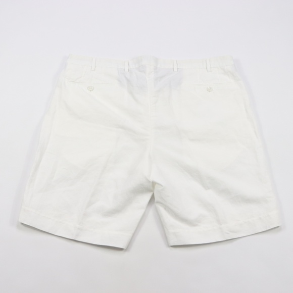 New Incotex Chinolino Linen Shorts White Size 42